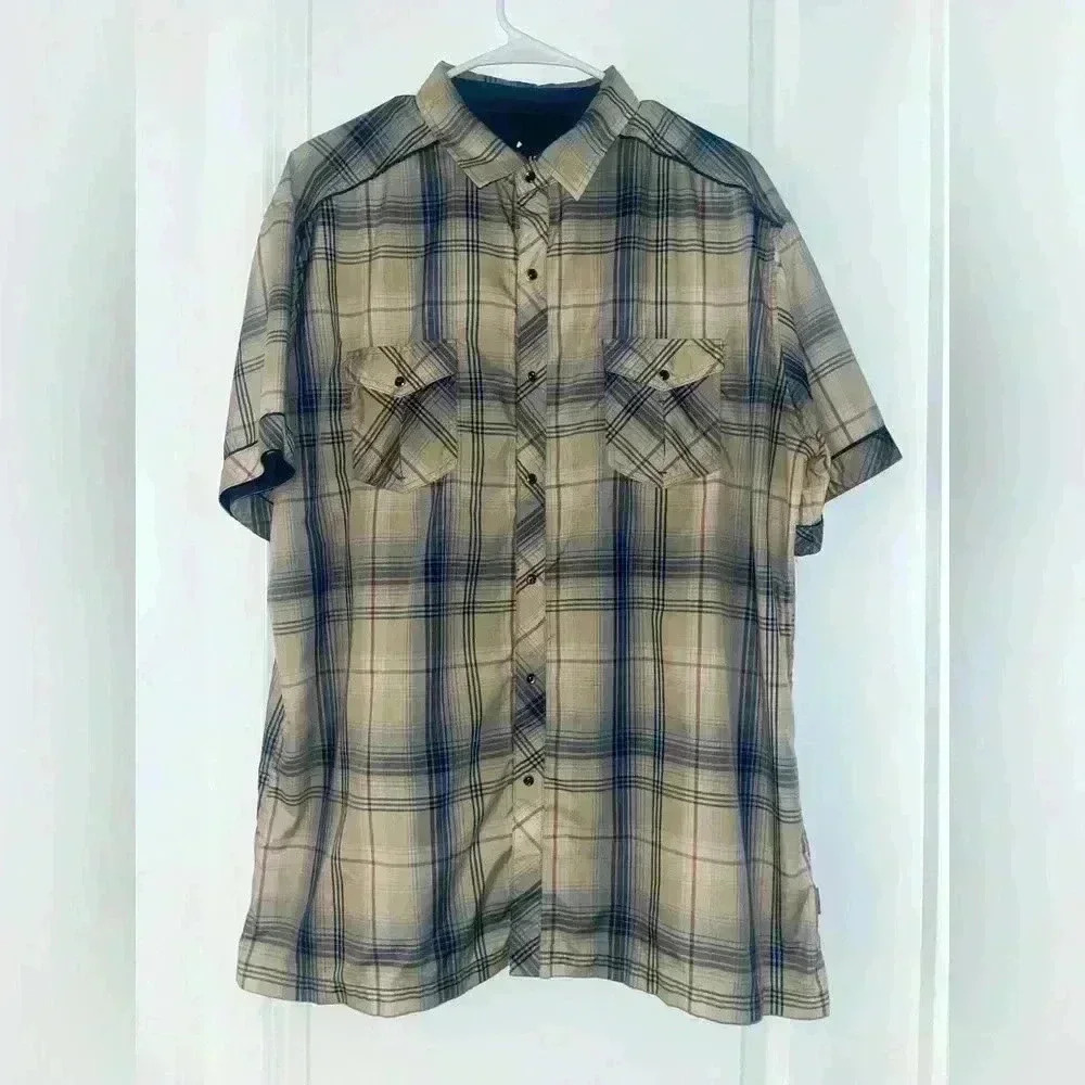 Kuhl Eluxur Snap Up mens Short Sleeve Shirt - Picture 1 of 4